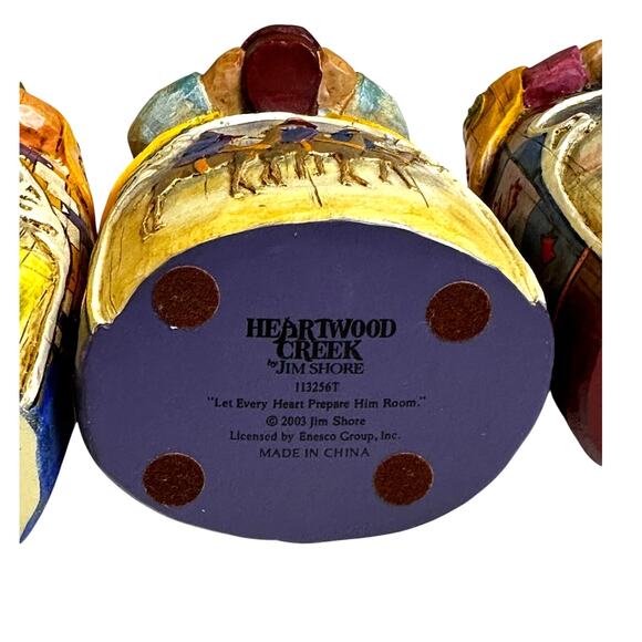 Jim Shore 2003 Let Every Heart Prepare Him Room 113256 'Three Wisemen' Figurines - Picture 12 of 15